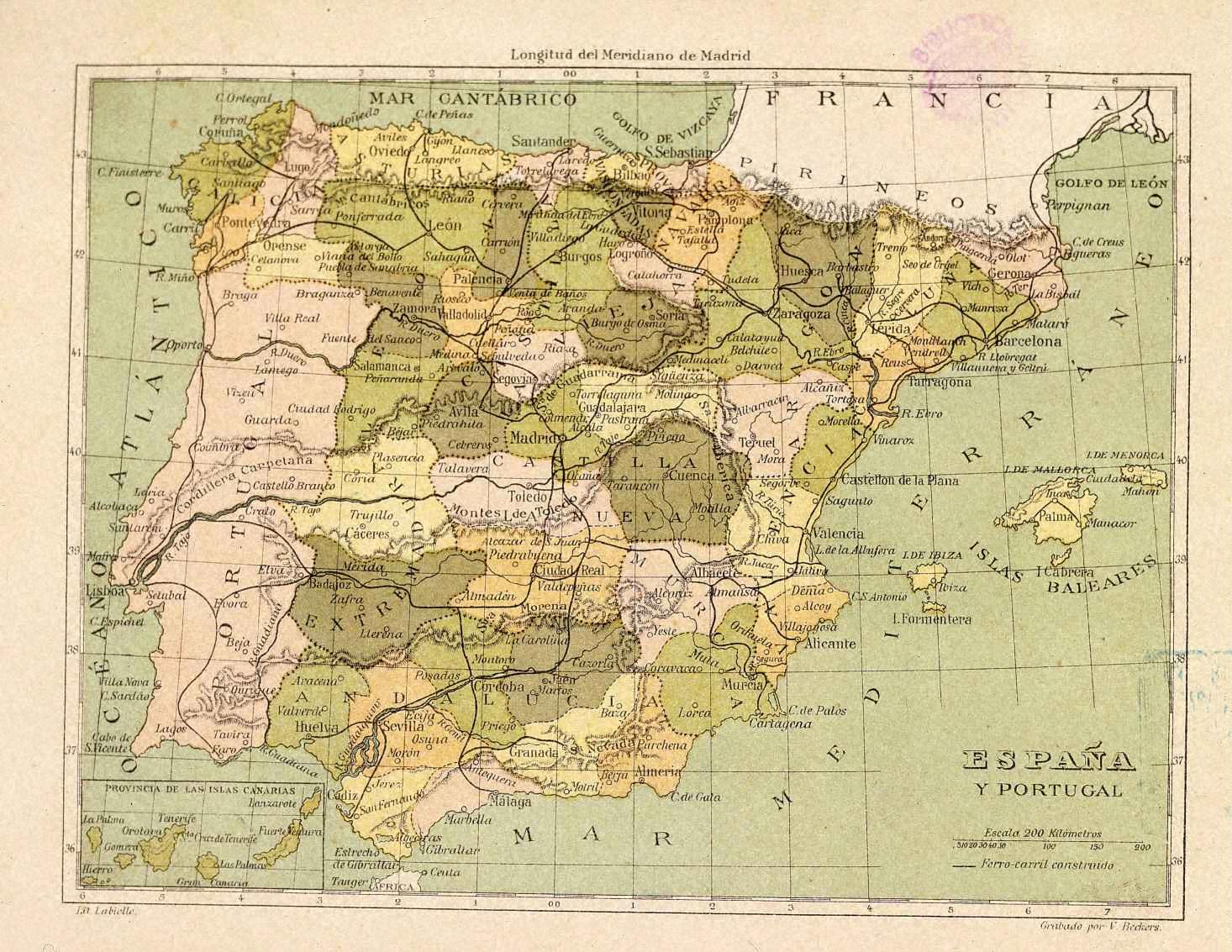 Kingdom of Spain in 1850 - History Rhymes - Nineteenth-century History